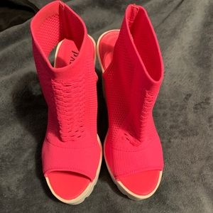 Pink booties/sandals